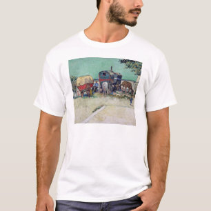 Camiseta Vincent van Gogh   as caravana, acampamento