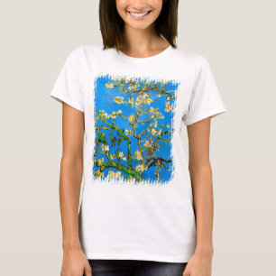 Camiseta Vincent Van Gogh - Blossoming Almond Tree Fine Art