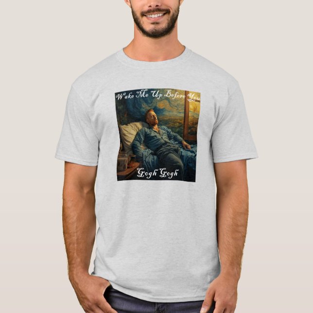 Camiseta Vincent van Gogh, Bobo de obras artísticas de arte (Frente)