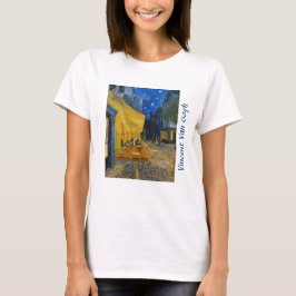 Camiseta Vincent van Gogh - Cafe Terrace à Noite