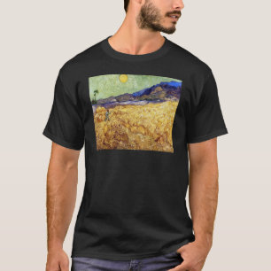 Camiseta Vincent Van Gogh - Campo de Trigo com Ceifador e S