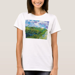 Camiseta Vincent Van Gogh - Campos De Trigo Verde Em Auvers