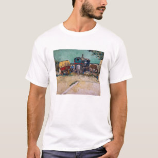 Camiseta Vincent Van Gogh - Caravanas, Campo de Ciganos per