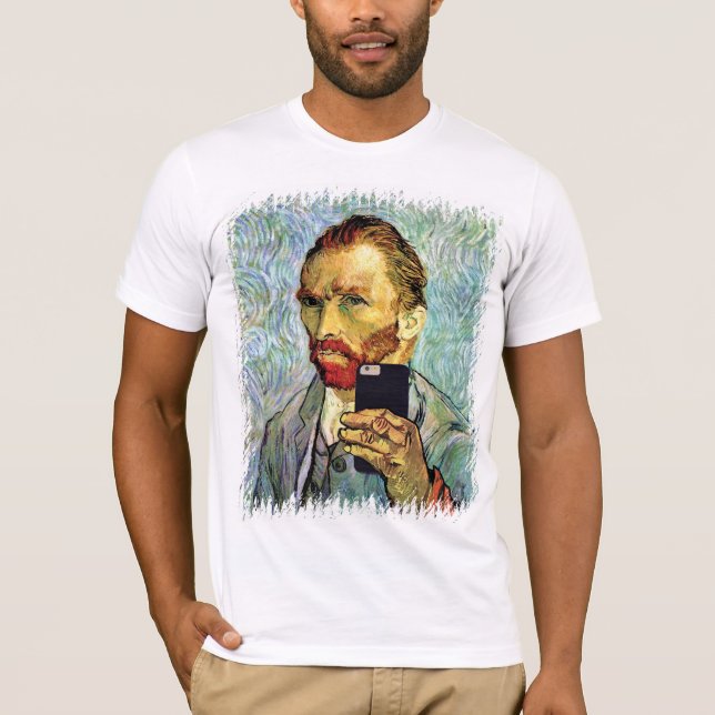Camiseta Vincent Van Gogh Cellphone Selfie autorretrato (Frente)