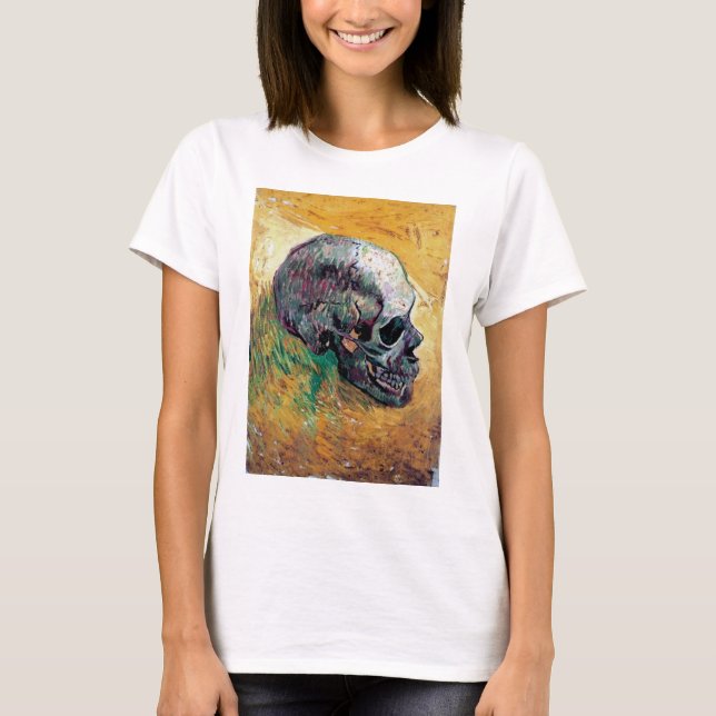 Camiseta Vincent Van Gogh - Crânio Em Perfil - Belas Artes (Frente)