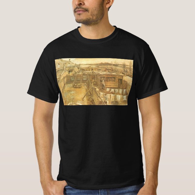 Camiseta Vincent van Gogh - Estaleiro e Lavanderia (Frente)