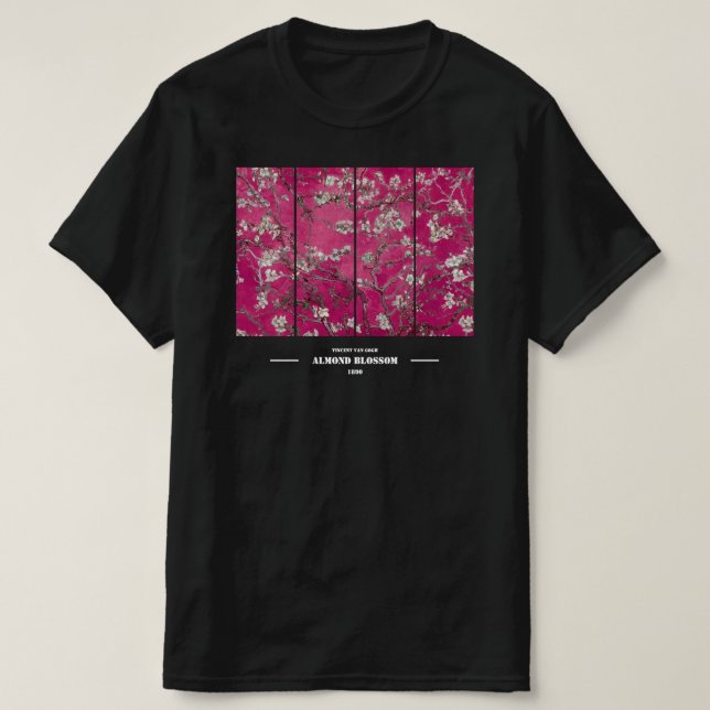 Camiseta Vincent Van Gogh Flor de Amendoeira  (Frente do Design)