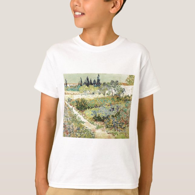 Camiseta Vincent Van Gogh Garden em Arles (Frente)