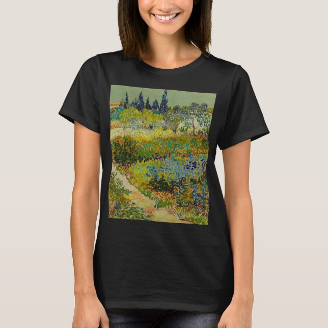 Camiseta Vincent Van Gogh Garden em Arles (Frente)