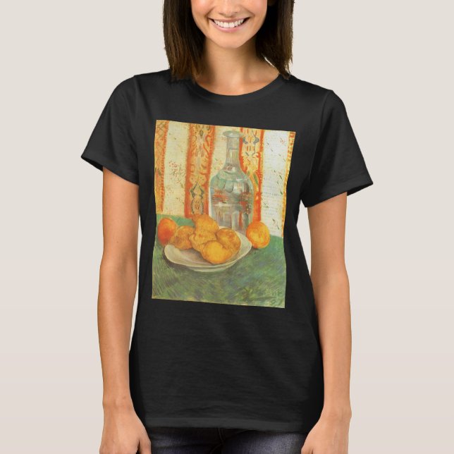 Camiseta Vincent van Gogh - Garrafa e Limões numa Placa (Frente)