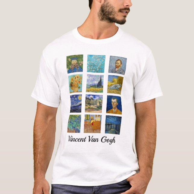 Camiseta Vincent Van Gogh - Grelha de Mastercastas (Frente)