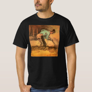 Camiseta Vincent van Gogh - Homem Curvado com Pau ou Pá