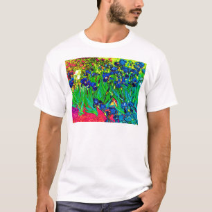 Camiseta Vincent Van Gogh - Íris - Amante de Flores Pop Art