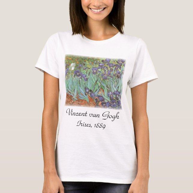 Camiseta Vincent van Gogh - Irrises (Frente)