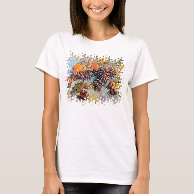 Camiseta Vincent Van Gogh - Natureza Morta com Maçãs Arte F (Frente)