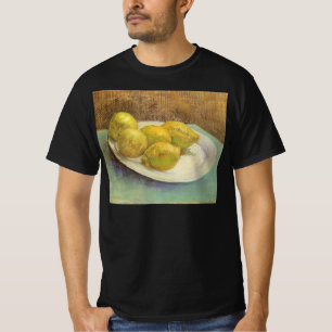 Camiseta Vincent van Gogh - Natureza Morta Limões numa Plac