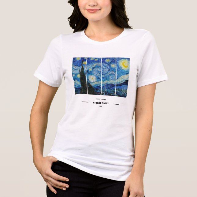 Camiseta Vincent Van Gogh Noite Estrelada (Frente)