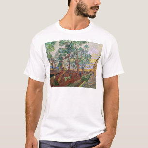 Camiseta Vincent van Gogh   o jardim do hospital de St Paul