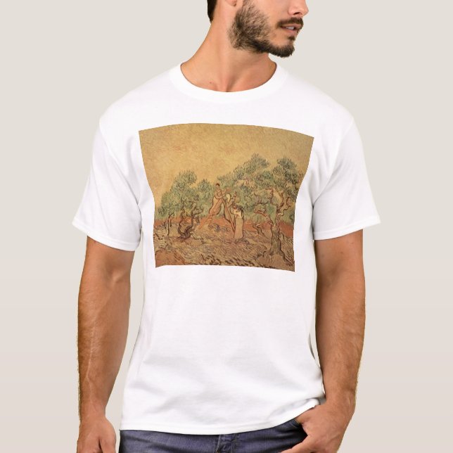Camiseta Vincent van Gogh| O olival, 1889 (Frente)