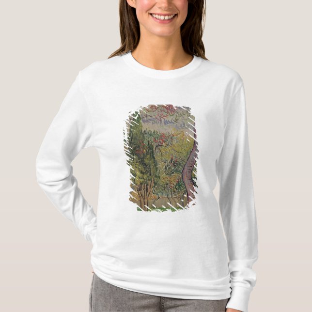 Camiseta Vincent van Gogh | o parque no St Paul (Frente)