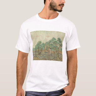 Camiseta Vincent van Gogh   o pomar verde-oliva