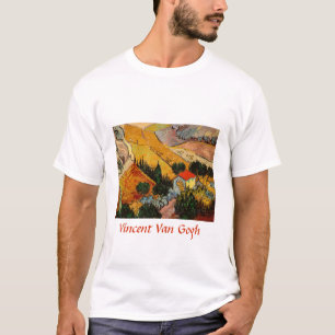 Camiseta Vincent van Gogh - Paisagem, Casa e Lavrador