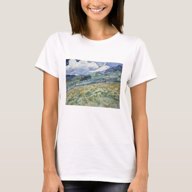 Camiseta Vincent Van Gogh, Paisagem de Remy-Santo (Frente)