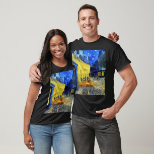 Camiseta Vincent Van Gogh pintando Café Terrace à Noite