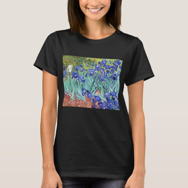 Camiseta Vincent Van Gogh pintando Íris (Frente)