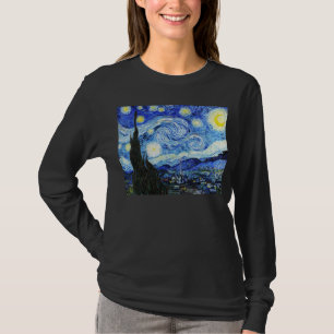 Camiseta Vincent Van Gogh, pintura A Noite Estrelada