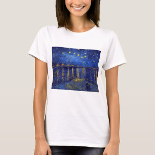 Camiseta Vincent Van Gogh, pintura A Noite Estrelada