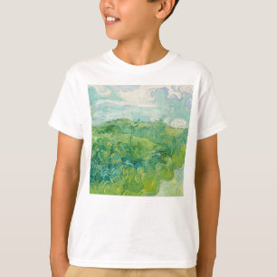Camiseta Vincent Van Gogh pintura Campo de trigo verde