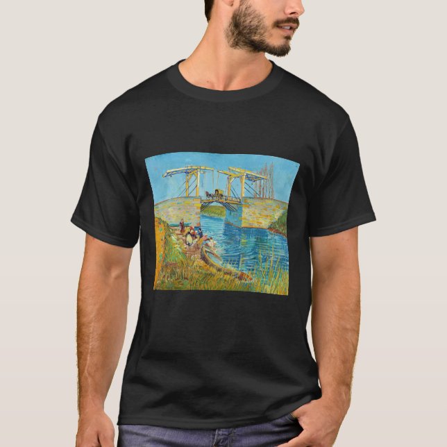 Camiseta Vincent van Gogh - Ponte Langlois em Arles #1 (Frente)