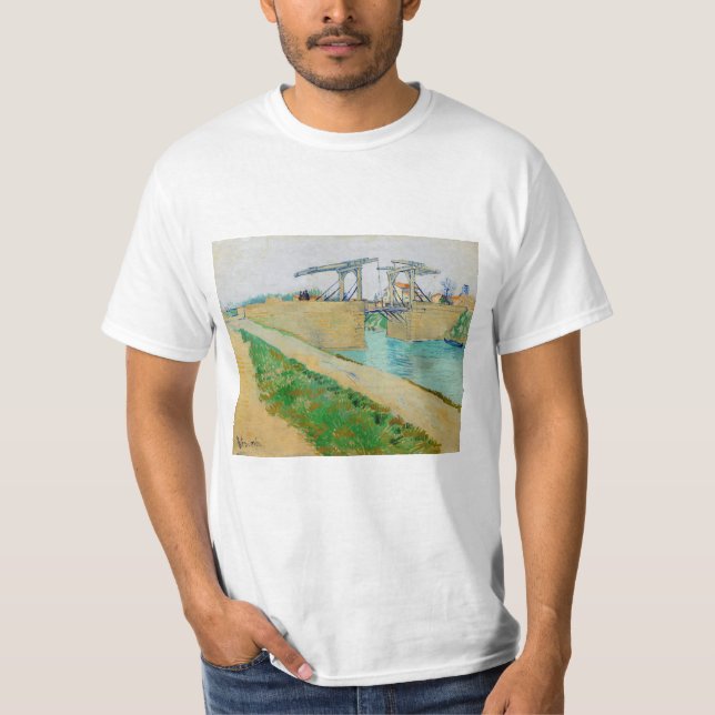 Camiseta Vincent van Gogh - Ponte Langlois em Arles #2 (Frente)