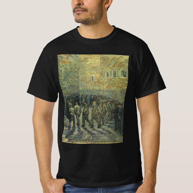 Camiseta Vincent van Gogh - Prisioneiros Exercitando-se (Frente)