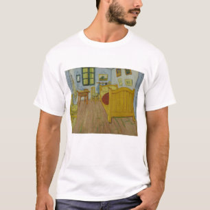 Camiseta Vincent Van Gogh, quarto de cama em Arles, 1rua ve