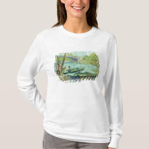 Camiseta Vincent van Gogh que pescam na primavera