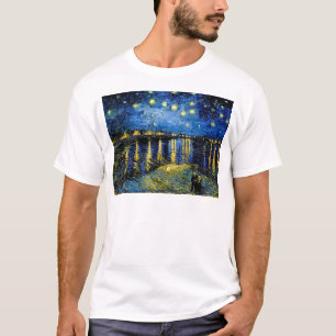 Camiseta Vincent Van Gogh Starry Night Over the Rhone 1888