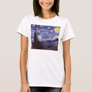 Camiseta Vincent Van Gogh Starry Night Vintage Fine Art