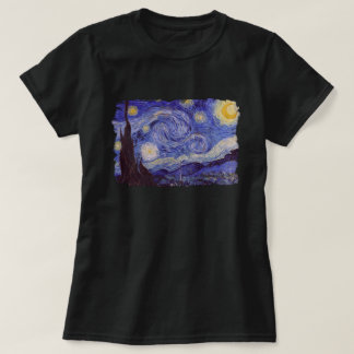 Camiseta Vincent Van Gogh Starry Night Vintage Fine Art