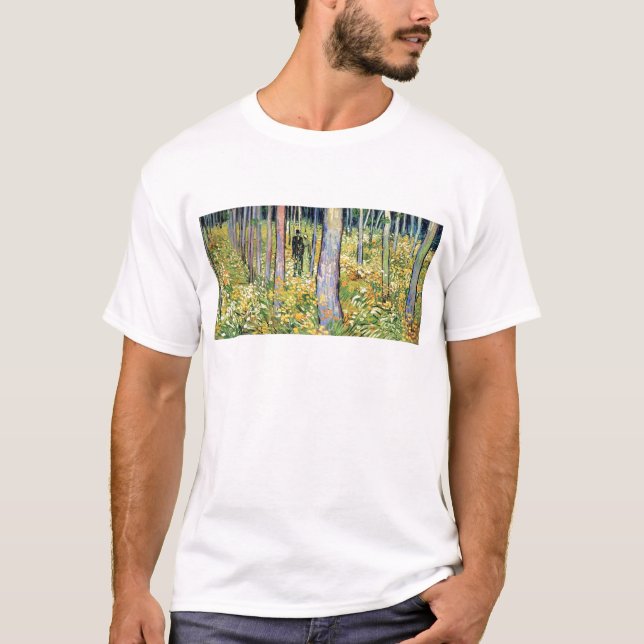 Camiseta Vincent Van Gogh - Sub-bosque com Duas Figuras (Frente)
