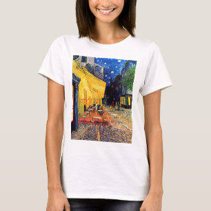Camiseta Vincent Van Gogh - Terraço do Café à Noite Arte Fi