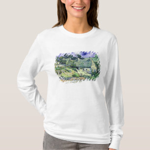 Camiseta Vincent van Gogh Thatched casas de campo em