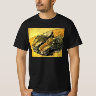 Camiseta Vincent van Gogh - Um Par de Tamancos de Couro