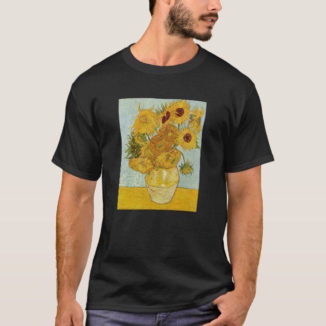 Camiseta Vincent Van Gogh - Vase com Doze Girassóis (Frente)