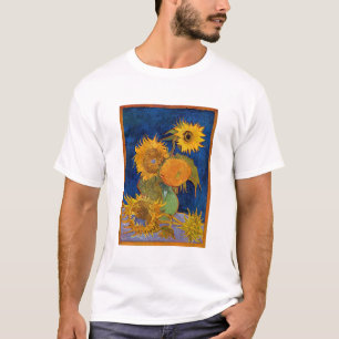 Camiseta Vincent van Gogh - Vaso com Cinco Girassóis