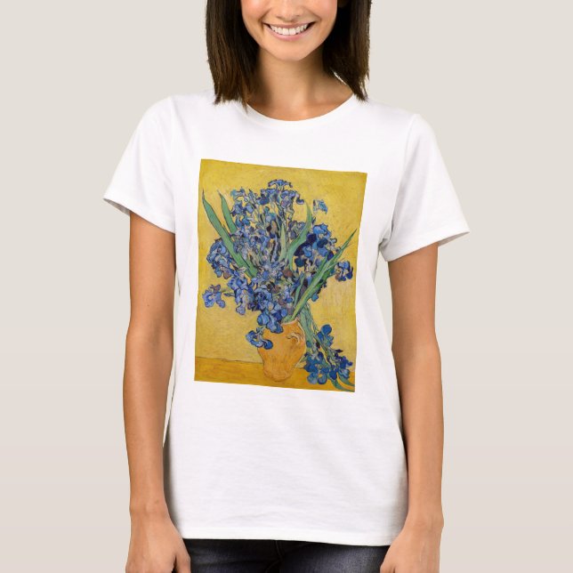 Camiseta Vincent van Gogh - Vaso com Íris (Frente)