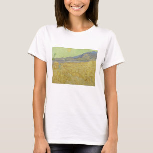 Camiseta Vincent Van Gogh, Wheatfield Com Um Ceifador