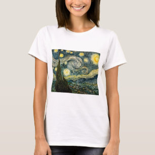 Camiseta Vincent van Gogh's The Starry Night (1889)
