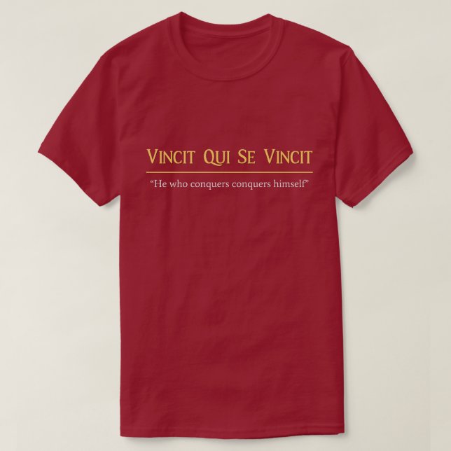 Camiseta Vincet Qui Se Vincet T Shirt (Frente do Design)